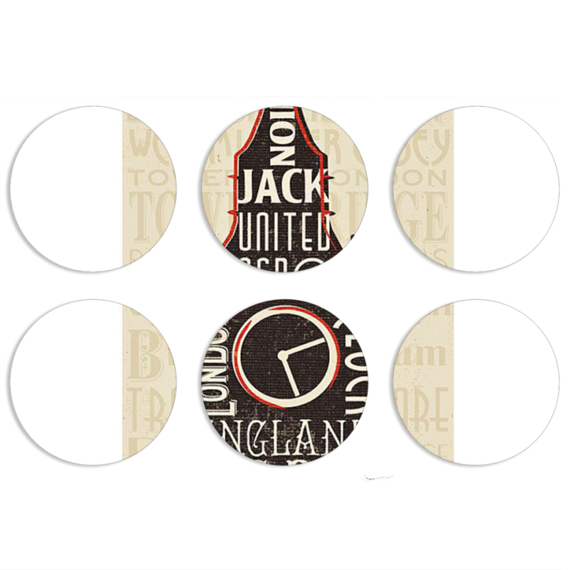 Магнитные фотопазлы круги d55 набор 6 штук 