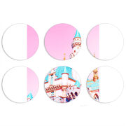 Магнитные фотопазлы круги d55 набор 6 штук 