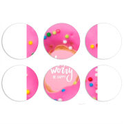 Магнитные фотопазлы круги d55 набор 6 штук 