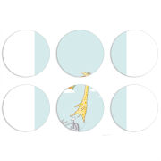 Магнитные фотопазлы круги d55 набор 6 штук 