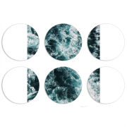 Магнитные фотопазлы круги d55 набор 6 штук 