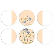 Магнитные фотопазлы круги d55 набор 6 штук 