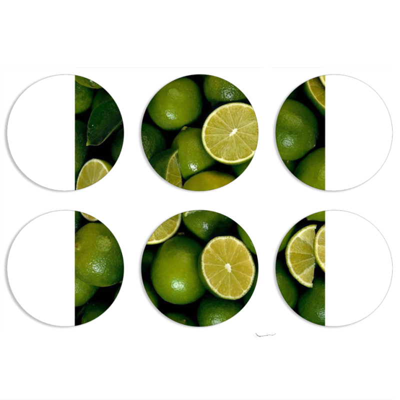 Магнитные фотопазлы круги d55 набор 6 штук 