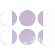 Магнитные фотопазлы круги d55 набор 6 штук 