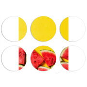 Магнитные фотопазлы круги d55 набор 6 штук 