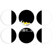 Магнитные фотопазлы круги d55 набор 6 штук 