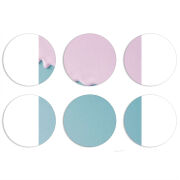 Магнитные фотопазлы круги d55 набор 6 штук 