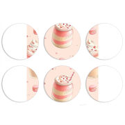 Магнитные фотопазлы круги d55 набор 6 штук 