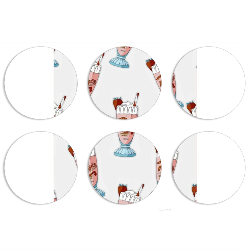 Магнитные фотопазлы круги d55 набор 6 штук 