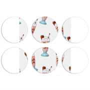 Магнитные фотопазлы круги d55 набор 6 штук 