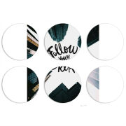 Магнитные фотопазлы круги d55 набор 6 штук 