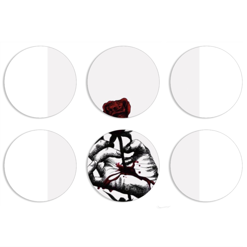 Магнитные фотопазлы круги d55 набор 6 штук 