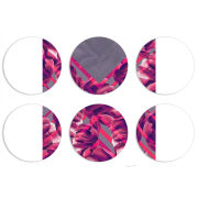 Магнитные фотопазлы круги d55 набор 6 штук 