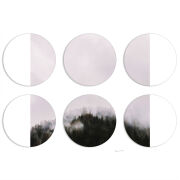 Магнитные фотопазлы круги d55 набор 6 штук 