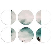 Магнитные фотопазлы круги d55 набор 6 штук 