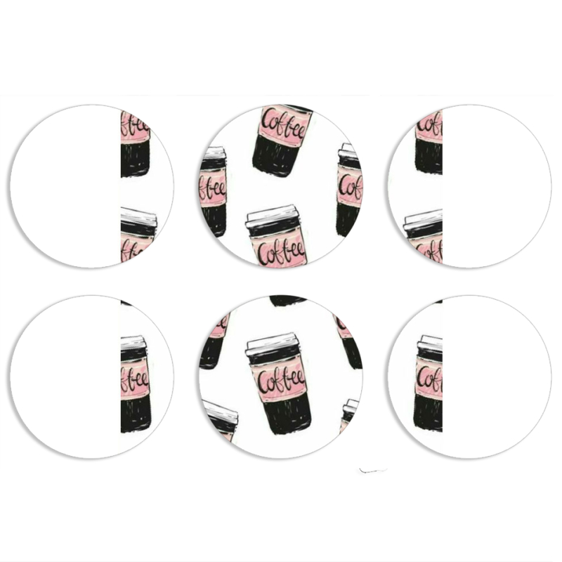 Магнитные фотопазлы круги d55 набор 6 штук 