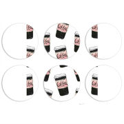 Магнитные фотопазлы круги d55 набор 6 штук 