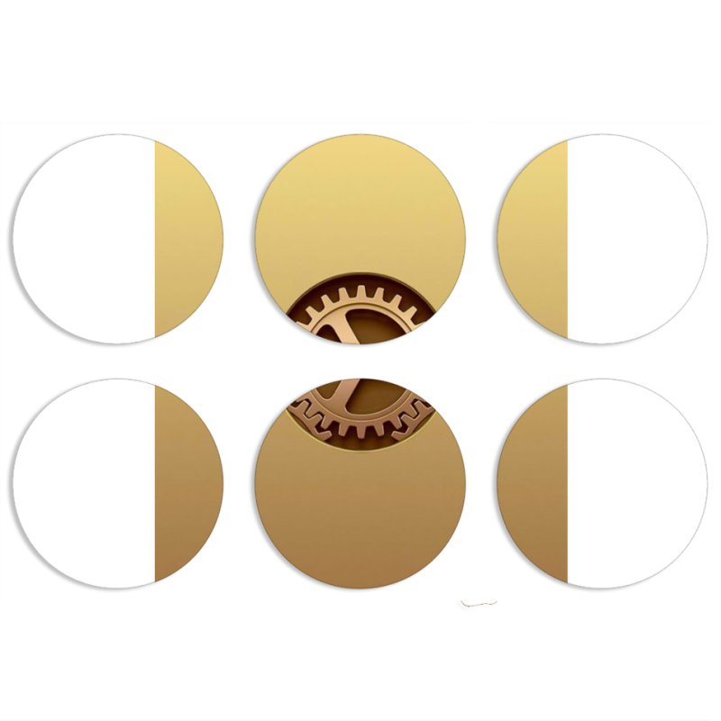 Магнитные фотопазлы круги d55 набор 6 штук 