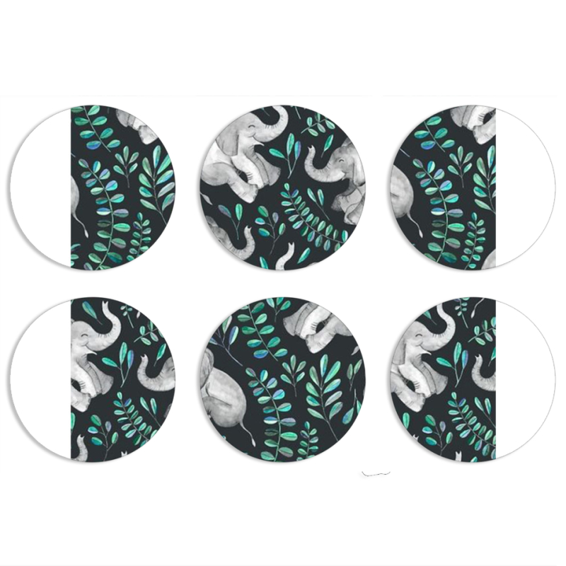 Магнитные фотопазлы круги d55 набор 6 штук 