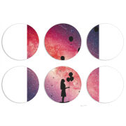 Магнитные фотопазлы круги d55 набор 6 штук 