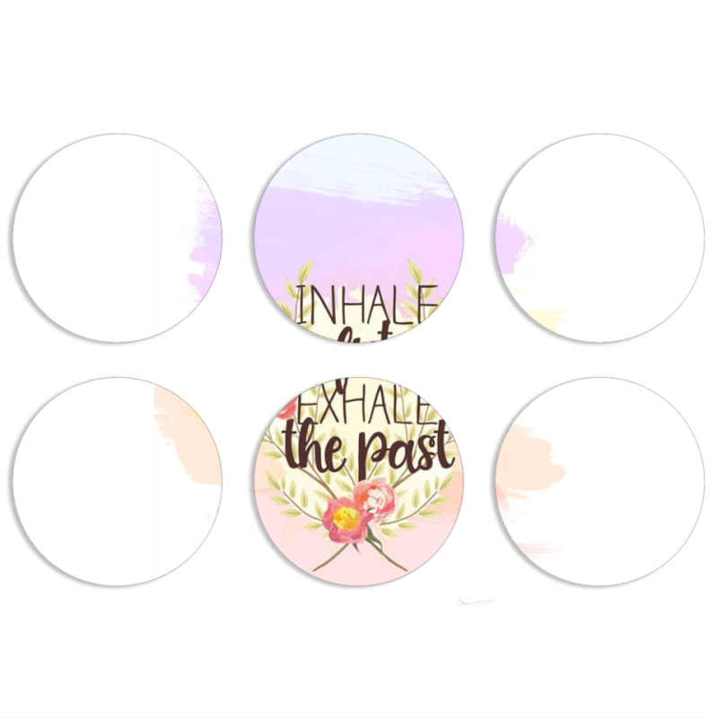 Магнитные фотопазлы круги d55 набор 6 штук 