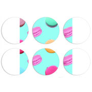Магнитные фотопазлы круги d55 набор 6 штук 