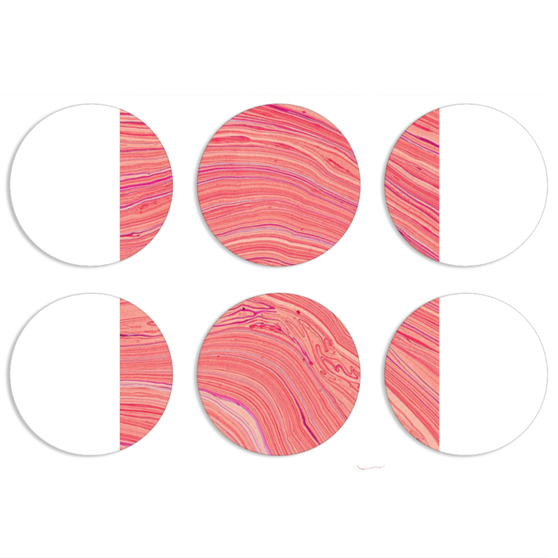 Магнитные фотопазлы круги d55 набор 6 штук 