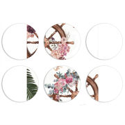 Магнитные фотопазлы круги d55 набор 6 штук 