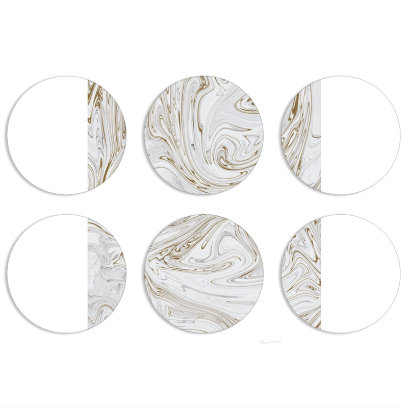 Магнитные фотопазлы круги d55 набор 6 штук 