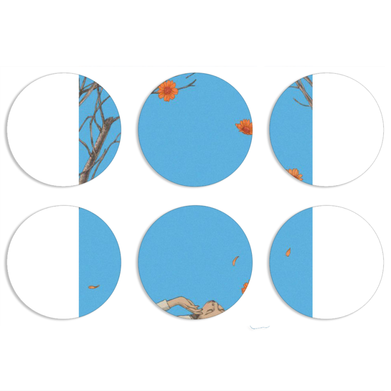 Магнитные фотопазлы круги d55 набор 6 штук 