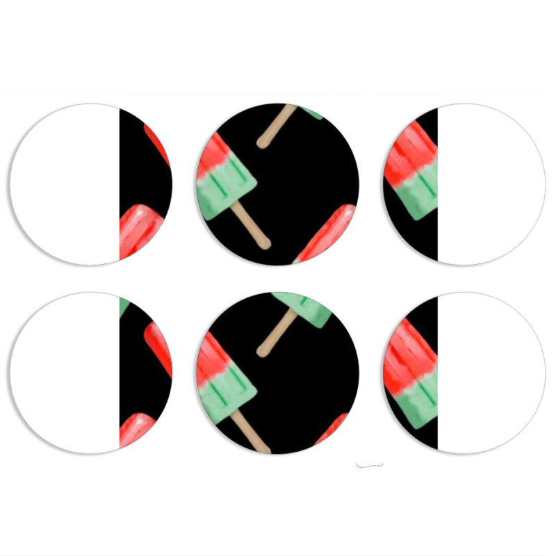 Магнитные фотопазлы круги d55 набор 6 штук 