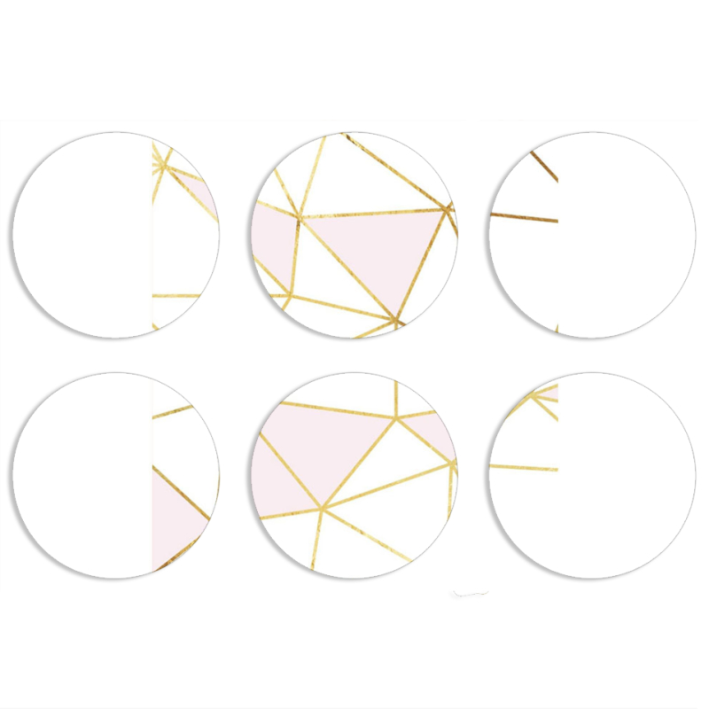 Магнитные фотопазлы круги d55 набор 6 штук 