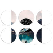 Магнитные фотопазлы круги d55 набор 6 штук 