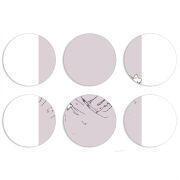 Магнитные фотопазлы круги d55 набор 6 штук 