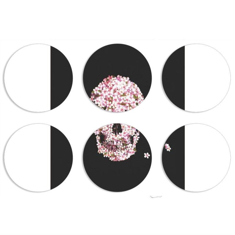 Магнитные фотопазлы круги d55 набор 6 штук 