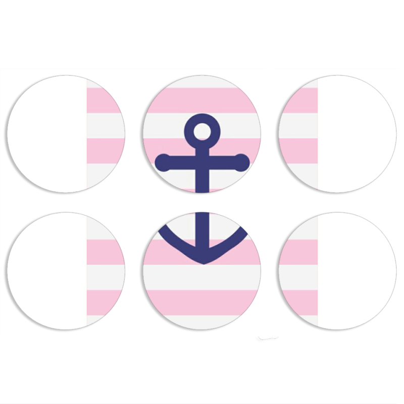 Магнитные фотопазлы круги d55 набор 6 штук 