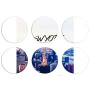 Магнитные фотопазлы круги d55 набор 6 штук 