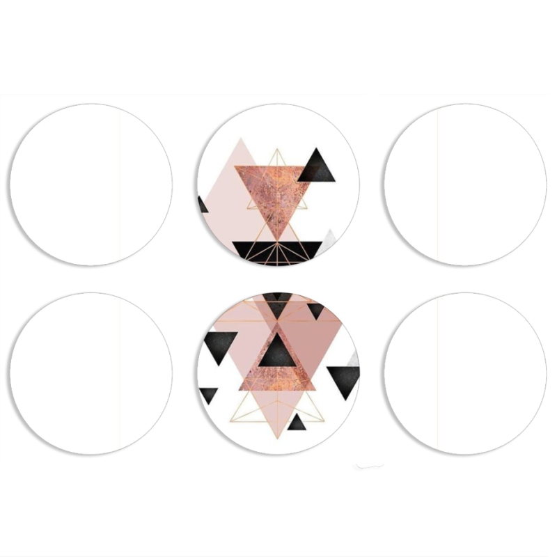 Магнитные фотопазлы круги d55 набор 6 штук 