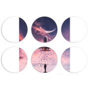 Магнитные фотопазлы круги d55 набор 6 штук 