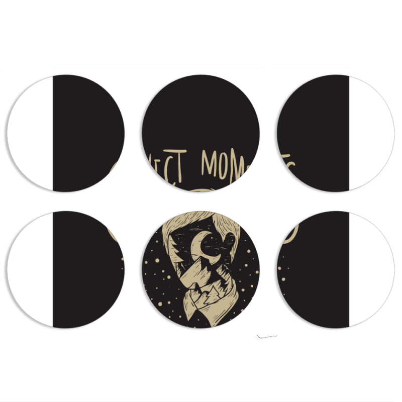 Магнитные фотопазлы круги d55 набор 6 штук 