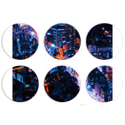 Магнитные фотопазлы круги d55 набор 6 штук 