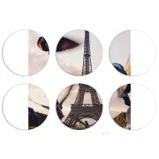 Магнитные фотопазлы круги d55 набор 6 штук 