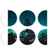 Магнитные фотопазлы круги d55 набор 6 штук 