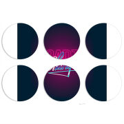 Магнитные фотопазлы круги d55 набор 6 штук 