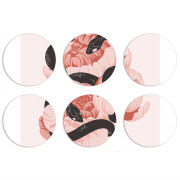 Магнитные фотопазлы круги d55 набор 6 штук 