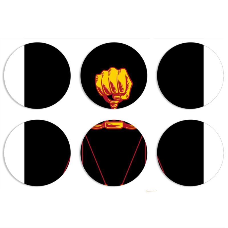 Магнитные фотопазлы круги d55 набор 6 штук 
