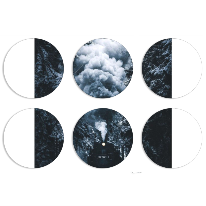 Магнитные фотопазлы круги d55 набор 6 штук 