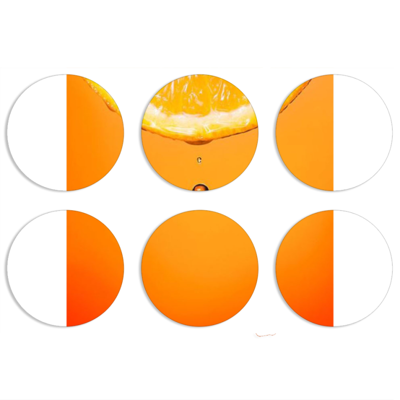 Магнитные фотопазлы круги d55 набор 6 штук 