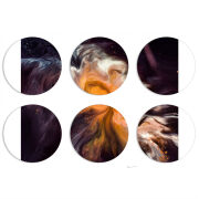 Магнитные фотопазлы круги d55 набор 6 штук 