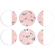 Магнитные фотопазлы круги d55 набор 6 штук 